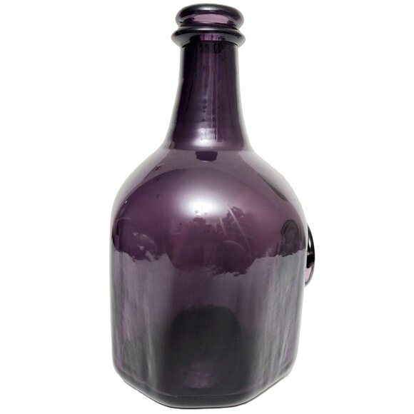 Blenko Handblown Glass Jn o Greenhow Wmsburg 1770 Purple Bottle W/SEAL &… - Picture 4 of 12